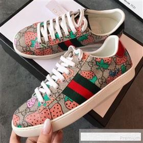 Gucci Ace GG Gucci Strawberry Sneaker 433900 2019 (EM-9061221)