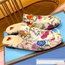 Gucci Princetown Flora Print Canvas Slipper Mules 475094 2019 (SIYA-9061262)