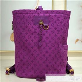 Louis Vuitton Mens Monogram Denim Chalk Backpack M44617 Purple 2019 (LVSJ-9061720)