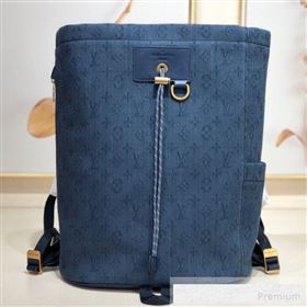 Louis Vuitton Mens Monogram Denim Chalk Backpack M44617 Blue 2019 (LVSJ-9061718)