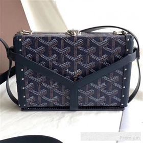 Goyard Minaudiere Mini Y Case Shoulder Bag Dark Blue (GEYA-9062703)