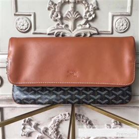 Goyard Folding Leather Clutch Brown (1A142-9062710)