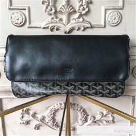 Goyard Folding Leather Clutch Black (1A142-9062713)