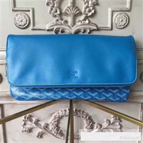 Goyard Folding Leather Clutch Royal Blue (1A142-9062716)