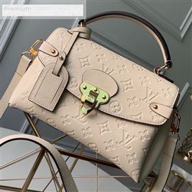 Louis Vuitton Monogram Leather Georges BB Top Handle Bag M53941 Cream White 2109 (KD-9070130)