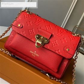 Louis Vuitton Monogram Empreinte Leather Vavin BB Shoulder Bag M44554 Red 2018 (KD-9070134)