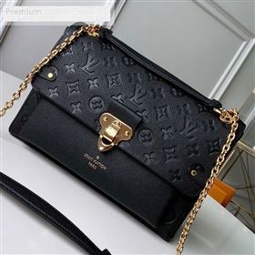 Louis Vuitton Monogram Empreinte Leather Vavin MM Shoulder Bag M44150 Black 2018 (KD-9070135)