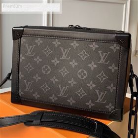 Louis Vuitton Monogram Canvas Soft Trunk Case Shoulder Bag M44478 Grey/Black 2019 (KD-9070822)