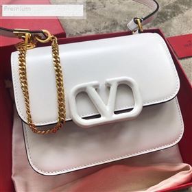 Valentino Small VSLING Smooth Calfskin Shoulder Bag White 2019 (JIND-9070918)