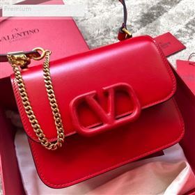 Valentino Small VSLING Smooth Calfskin Shoulder Bag Red 2019 (JIND-9070922)