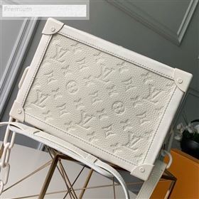 Louis Vuitton Monogram Empreinte Leather Soft Trunk Case Shoulder Bag M44478 White 2019 (KD-9070824)