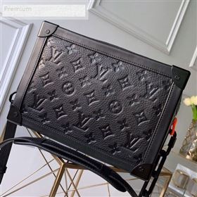 Louis Vuitton Monogram Empreinte Leather Soft Trunk Case Shoulder Bag M44478 Black 2019 (KD-9070823)