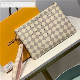 Louis Vuitton Damier Azur Canvas Studded City Pouch N60253 2019 (LVSJ-9070829)