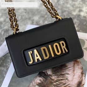 Dior JAdior Mini Flap Chain Bag in Palm Grained Leather Black 2019 (XXG-9070860)