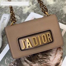 Dior JAdior Mini Flap Chain Bag in Palm Grained Leather Beige 2019 (XXG-9070861)