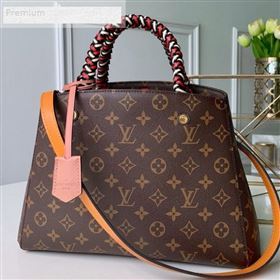 Louis Vuitton Monogram Canvas Montaigne MM Braided Top Handle Bag M44672 2019 (FANG-9071256)