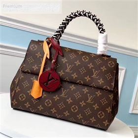 Louis Vuitton Monogram Canvas Cluny MM Braided Top Handle Bag M44669 2019 (FANG-9071257)