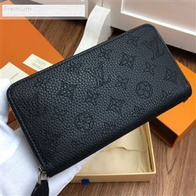 Louis Vuitton Perforated Monogram Calfskin Long Zippy Wallet M58428 Black 2019 (LVSJ-9071264)