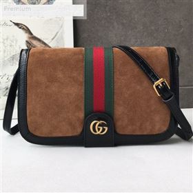 Gucci Ophidia Suede Messenger Shoulder Bag 548304 Brown 2018 (DLH-9071304)