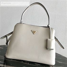Prada Matinee Shoulder Bag 1BA249 White 2019 (PYZ-9071504)