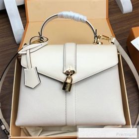 Louis Vuitton Padlock Rose des Vents PM Top Handle Bag M53822 Creme White 2019 (LVSJ-9052123)