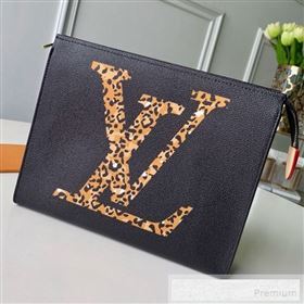 Louis Vuitton Animal Print Giant Monogram Toiletry Pouch 26 M47542 Black 2019 (KD-9052942)