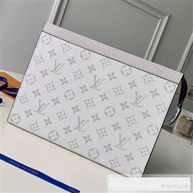 Louis Vuitton Monogram Pochette Voyage MM Pouch M61692 White 2019 (KD-9052950)