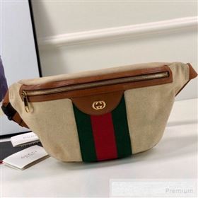 Gucci Beige Vintage Canvas Belt Bag 575082 2019 (DLH-9052963)