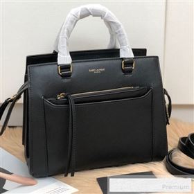 Saint Laurent East Side Small Tote Bag in Smooth Leather 554116 Black 2019 (KTS-9053131)