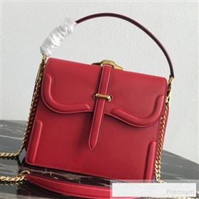 Prada Belle Leather Top Handle Bag 1BN004 Red 2019 (PYZ-9053038)