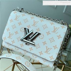 Louis Vuitton Twist MM in Monogram Leather M50282 White 2019 (FANG-9081906)