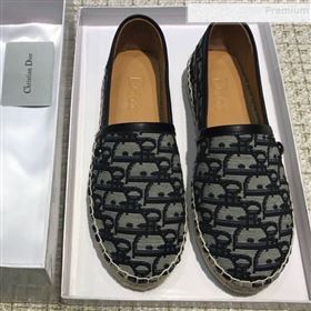 Dior Oblique Canvas Espadrilles Blue 2019 (HANB-9082747)