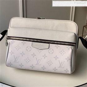 Louis Vuitton Outdoor Monogram Leather Messenger Shoulder Bag M30243 White 2019 (FANG-9083027)