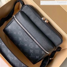 Louis Vuitton Outdoor Monogram Leather Messenger Shoulder Bag M30233 Black 2019 (FANG-9083026)