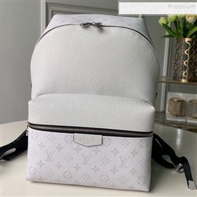 Louis Vuitton Discovery Monogram Leather Backpack PM M30232 White 2019 (FANG-9083031)