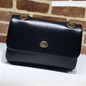 Gucci Vintage Leather Small Shoulder Bag 576421 Black 2019 (DLH-9083053)