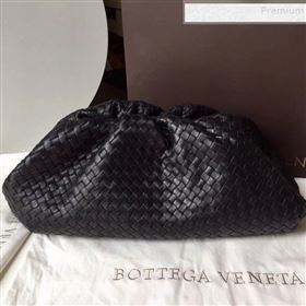 Bottega Veneta Large The Pouch Clutch in Woven Leather Black 2019 (WT-9090205)