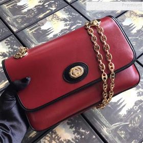 Gucci Leather Small Shoulder Bag 576421 Red 2019 (MINGH-9090711)