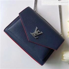 Louis Vuitton Mylockme BB Chain Shoulder Bag M53196 Navy Blue 2019 (KIKI-9091156)