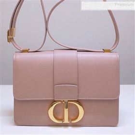 Dior 30 Montaigne CD Flap Bag in Grained Calfskin Light Pink 2019 (BINF-9090933)