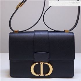 Dior 30 Montaigne CD Flap Bag in Grained Calfskin Black 2019 (BINF-9090935)