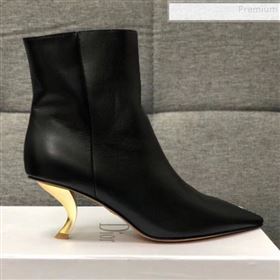 Dior Calfskin Twist Heel Short Boots Black 2019 (MD-9091133)