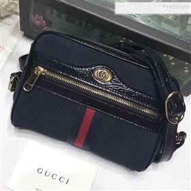 Gucci Ophidia Suede Mini Shoulder Bag 517350 Blue 2019 (YILU-9091720)