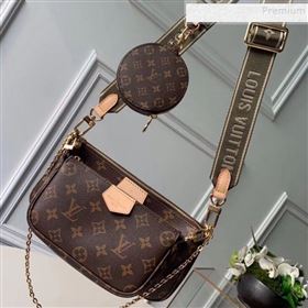 Louis Vuitton Multi-Pochette Accessoires Triple Monogram Canvas Shoulder Bag M44813 01 (KIKI-9092016)