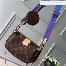 Louis Vuitton Multi-Pochette Accessoires Triple Monogram Canvas Shoulder Bag M44813 02 (KIKI-9092017)