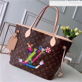 Louis Vuitton Neverfull MM Monogram Canvas Printed LV Tote Bag M50710 2019 (FANG-9092120)