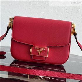 Prada Emblème Saffiano Leather Shoulder Bag 1BD217 Red 2019 (PYZ-9092601)