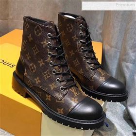 Louis Vuitton Monogram Canvas Flat Short Boots 2020 (MD-9092656)