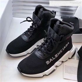 Balenciaga Triple S x Nike Stretch Knit High-top Lace-up Sneakers Black 03 2019 (For Women and Men) (DLY-9092819)