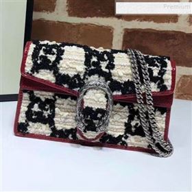 Gucci Dionysus GG Tweed Super Mini Bag 476432 White 2019 (MINGH-9092728)